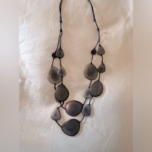 Elegant Black and Gray Necklace